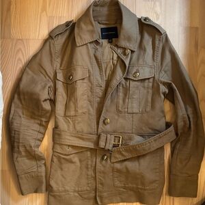 Banana Republic Olive/Brown Jacket with Belt